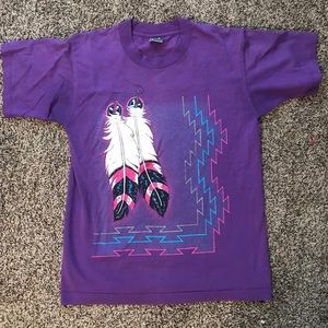 Vintage 1980s Native American T Shirt